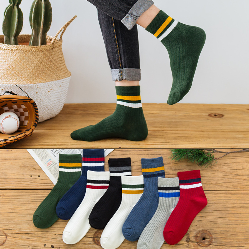 3 Pairs/Pack Cotton Mens Socks - Cotton Crew Sock Pack のレビューと価格