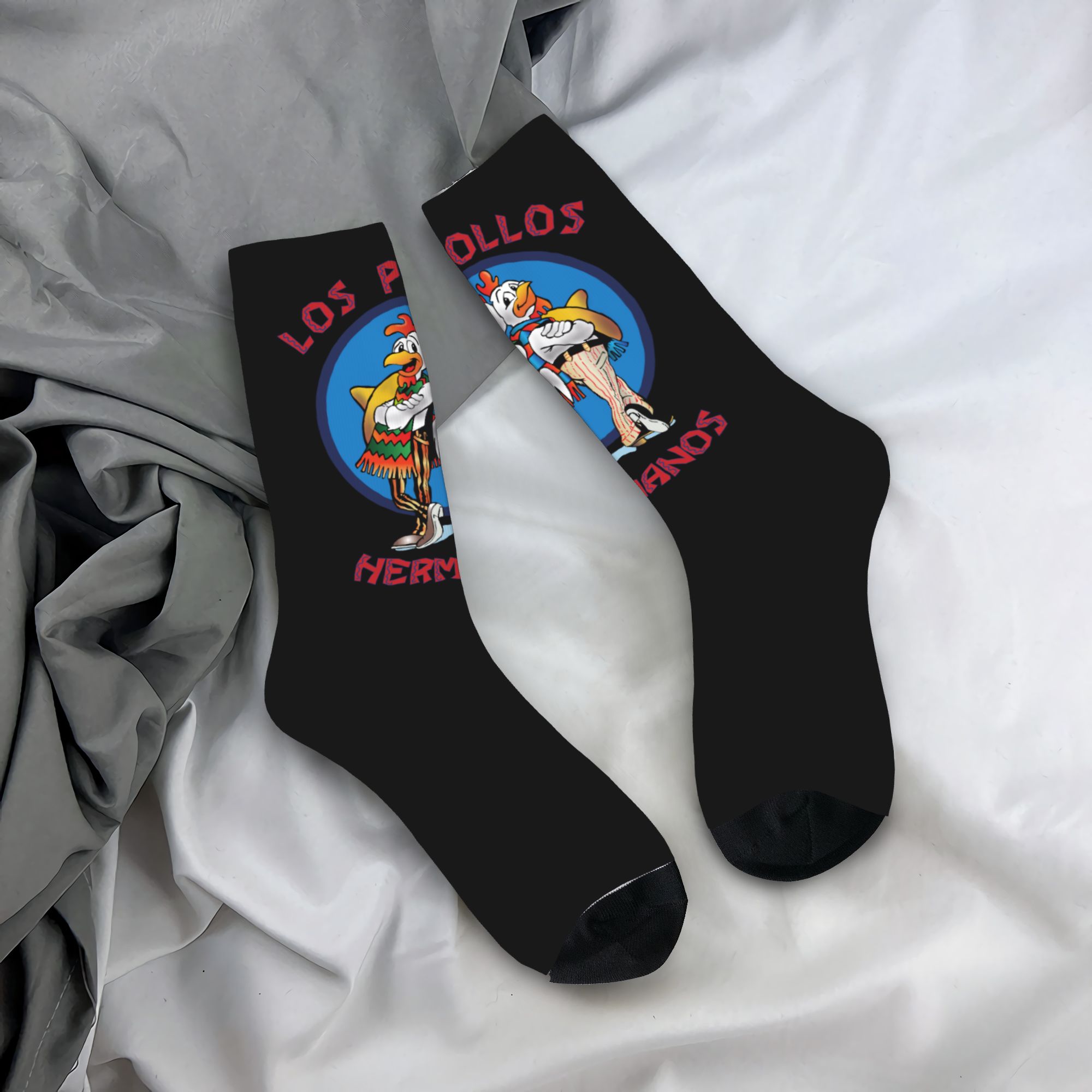 Custom Funny Los Pollos Herman - Dress Sock Men のレビューと価格