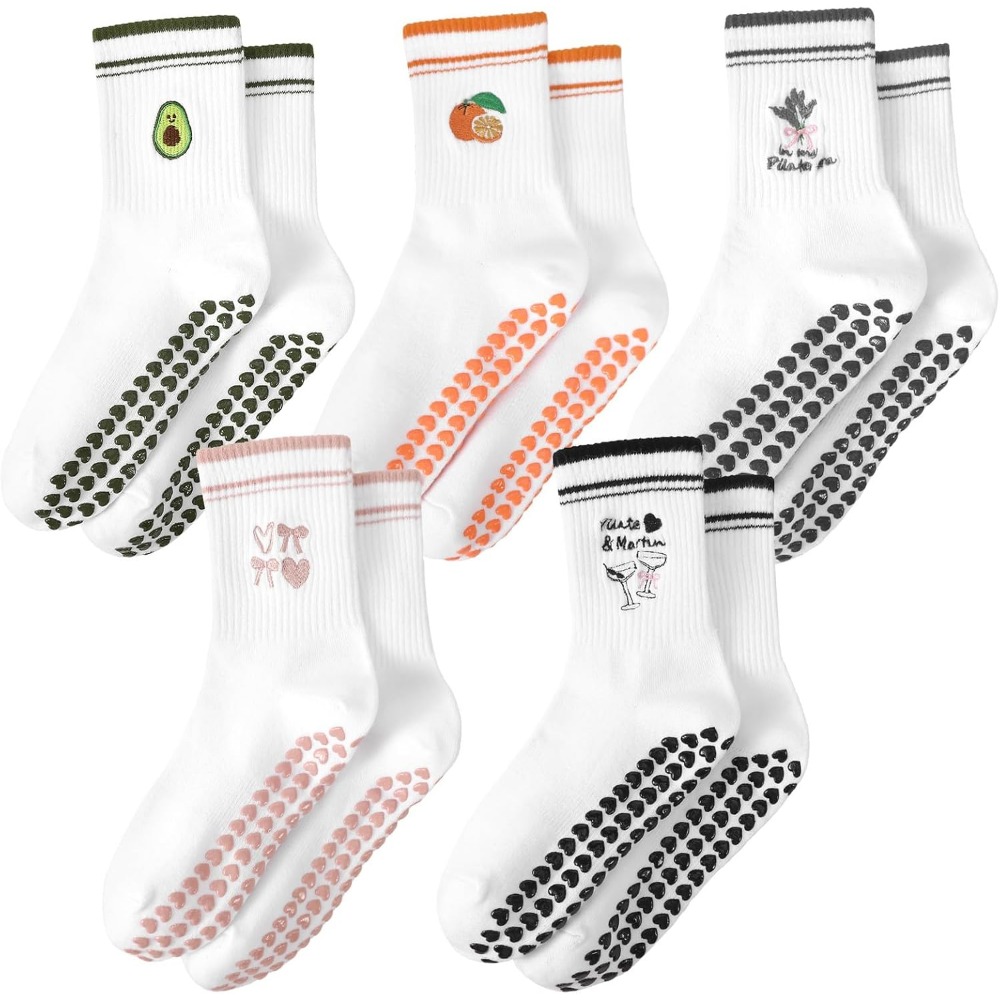 Women's Cute Ruffled Yoga Sock - Grip Sock Yoga のレビューと価格