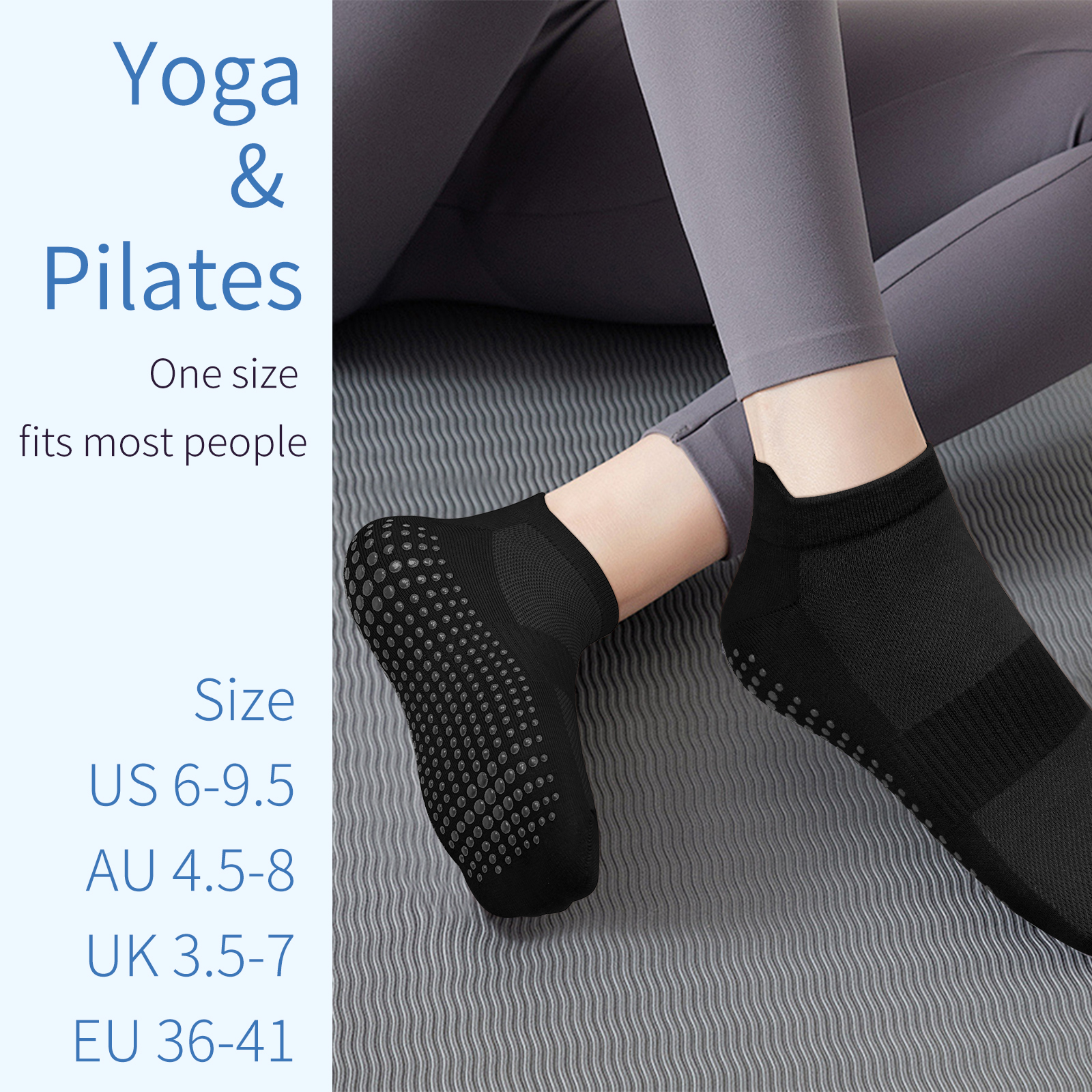 3 Pairs Yoga Socks Women Cotto - Grip Sock Yoga のレビューと価格