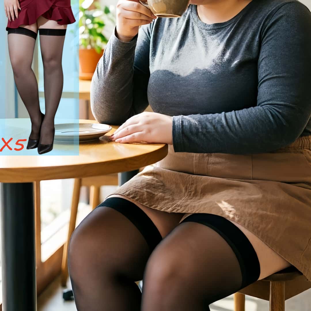 5pairs Plus Size Lace Top Thig - Thigh High Sock Stay Up のレビューと価格