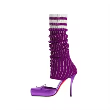 Butterfly-Kont Square Toe Knee - Knee High Sock Women のレビューと価格