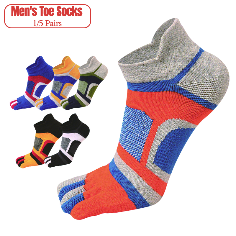 1/5 Pairs  Men’s Five-Toe Athl - Ankle Sock Low Cut のレビューと価格