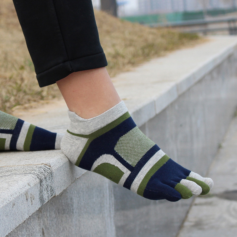1/5 Pairs  Men’s Five-Toe Athl - Ankle Sock Low Cut のレビューと価格